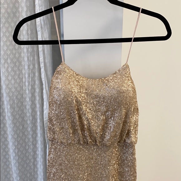 Sorella Vita Dresses | Sorella Vita Gold Bridesmaid Dress | Color: Gold | Size: 8 | Alliesoko's Closet